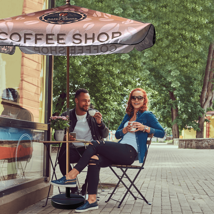 Branded Parasols from Total Merchandise